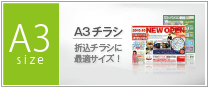 A3チラシを作成するメニュー